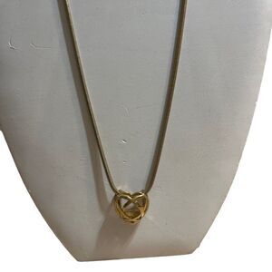 Heart gold color necklace